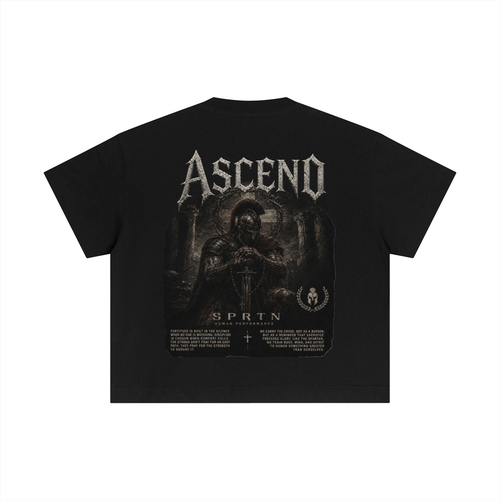ASCEND SPARTAN GRAPHIC Cotton Boxy T-Shirt