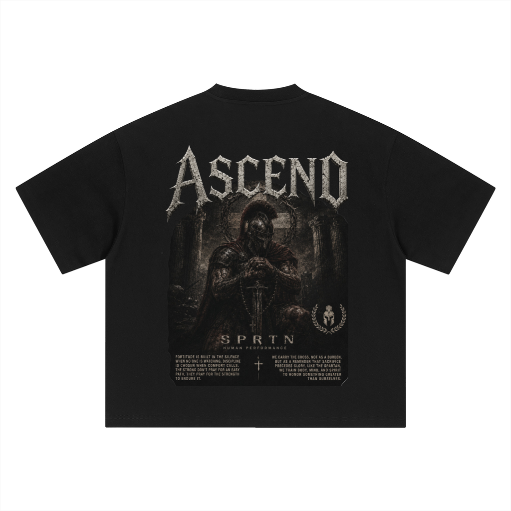 Spartan Graphic ASCEND Boxy Oversized T-Shirt