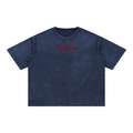 FAITH OVER FEAR Mineral Wash Boxy Cotton T-Shirt