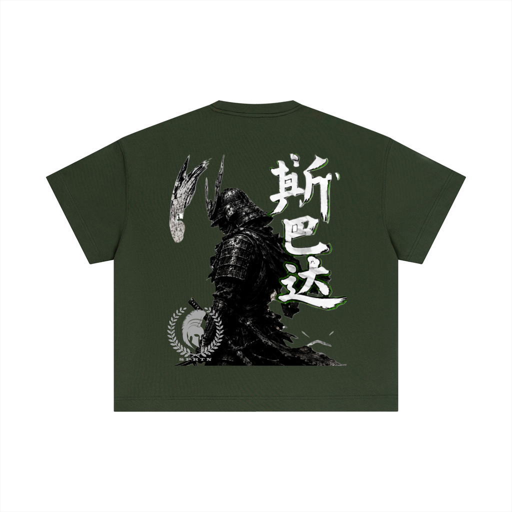 Samurai Cotton Boxy Graphic T-Shirt