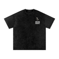 Archangel Michael Snow Washed Oversized Cotton T-Shirt